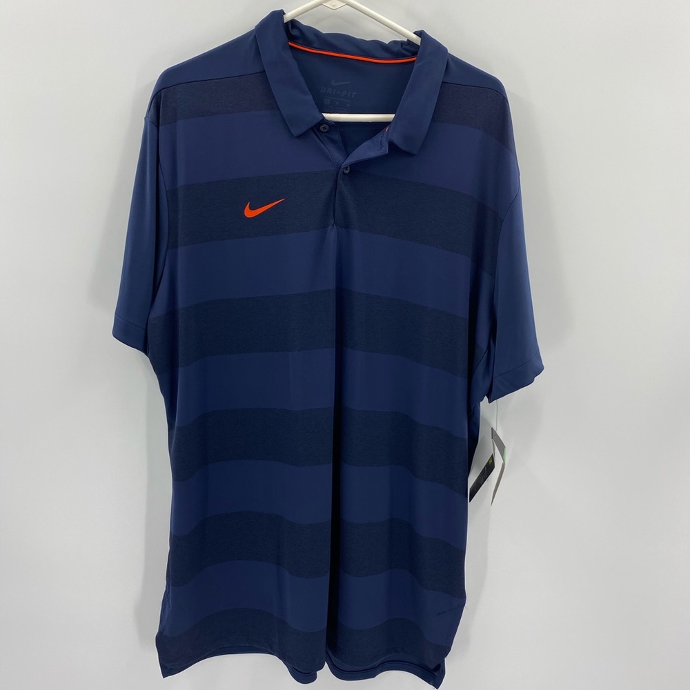 Nike DRY- FIT Short Sleeve ‘Dark Blue’ Golf Polo Men’s Size X-Large